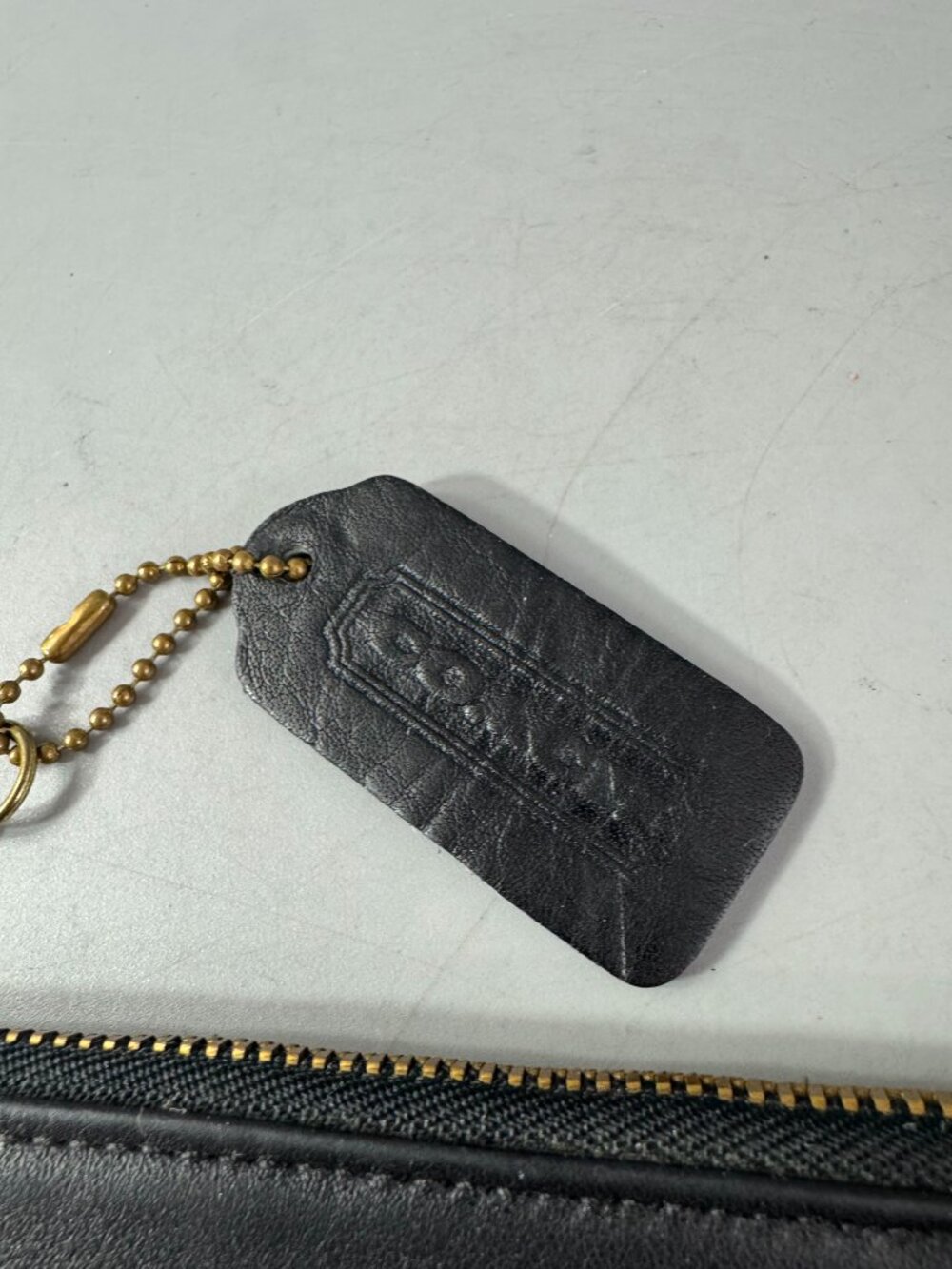 Vintage Coach Black Leather Pouch - Picture 5 of 13